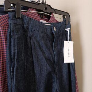 NWT FRAME Trouser Jean Lightweight Cotton Denim
